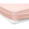 Exp Plain Enzyme Washed Double Elastic Fitted Sheet 180 x 200 cm - Pink