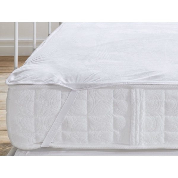 Micro Fit Waterproof Single Fitted Mattress Protector 90 x 200 cm - White
