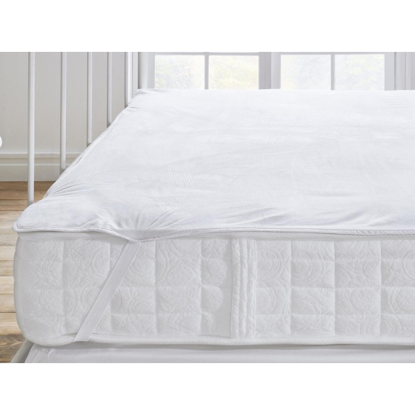 Micro Fit Waterproof Single Fitted Mattress Protector 150 x 200 cm - White