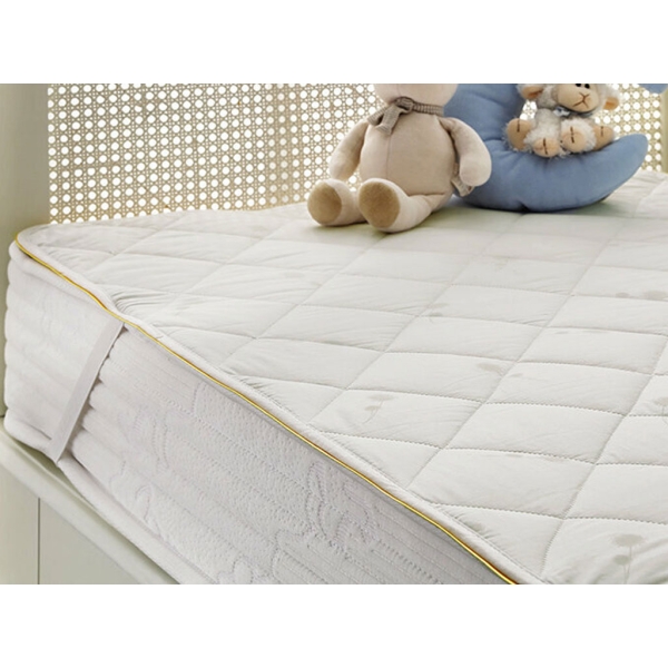 Allerban Baby Fitted Mattress Protector 70 x 130 cm - White / Gold