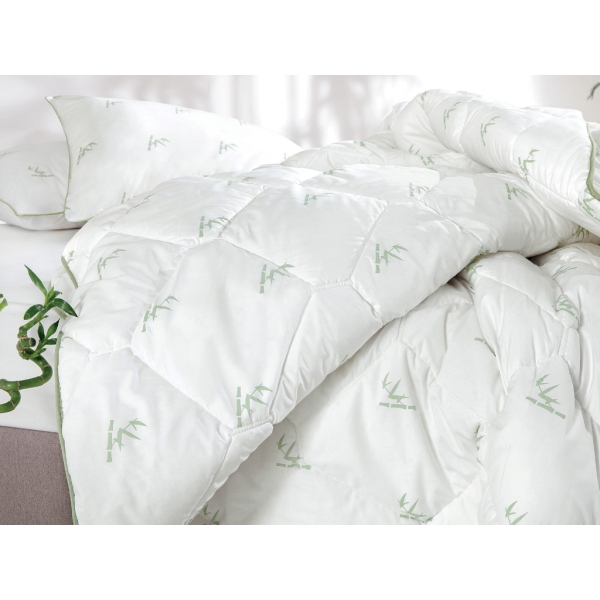 Bamboo Double Quilt 195 x 215 cm ( 300 gr/m2 ) - Green