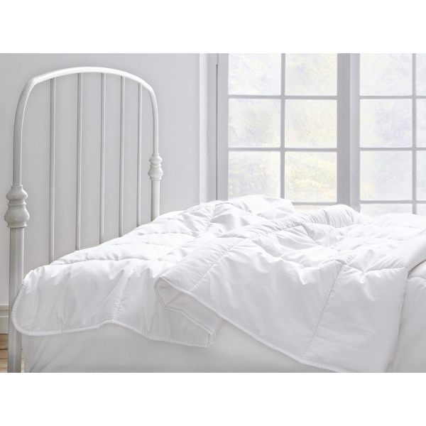 Corbell Siliconized King Size Quilt 235 x 215 cm ( 300 gr/m2 ) - White