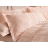 4 Pieces Shelly Bamboo Satin Double Duvet Cover Set 200 x 220 cm - Pink