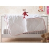 Mini Baby Quilt 95 x 145 cm ( 200 gr/m2 ) - White / Red