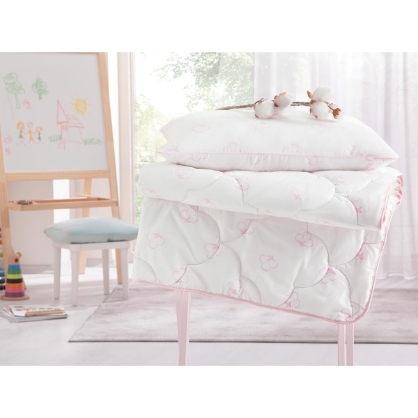Dreamer Cotton Baby Quilt 95 x 145 cm ( 300 gr/m2 ) - Pink