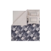 3 Pieces Noa Cotton Single Duvet Cover Set 160 x 220 cm - Navy Blue