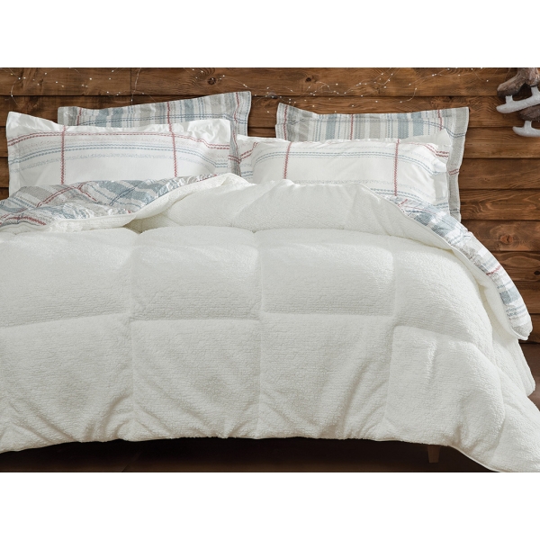 3 Pieces Liam Single Blanket Quilt Set 155 x 215 cm - White