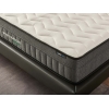 Spinal Support 160 x 200 x 25 cm Bamboo Pocket Spring Series Double Mattress - White / Black