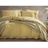 5 Pieces Mimosa Double Duvet Cover Set With Blanket 200 x 220 cm - Saffron
