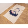 Amsterdam Bear Stars 80 x 150 Cm Zymta Kids Winter Carpet - Off white / Indigo / Mustard