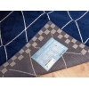 Amsterdam Checks Diagonal 160 x 230 Cm Zymta Winter Carpet - Off White / Navy Blue