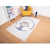 Amsterdam Rabbit 120 x 180 Cm Zymta Kids Winter Carpet - White / Navy Blue / Grey