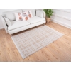 Paris Grid Zymta Winter Carpet 160 x 230 Cm - Light Grey / Cream