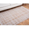 Paris Grid Zymta Winter Carpet 160 x 230 Cm - Light Grey / Cream