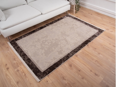 Paris Pixels Zymta Winter Carpet 120 x 180 Cm - Cream / Brown