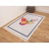 Palermo Carpet Design Decorative Butterfly 160 x 230 cm - Light Grey / Anthracite / Yellow