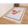 Palermo Carpet Design Decorative Butterfly 160 x 230 cm - Light Grey / Anthracite / Yellow