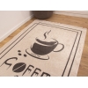 Palermo Carpet Design Decorative Coffee Time 160 x 230 cm - Beige / Dark Brown