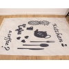 Palermo Carpet Design Decorative A Coffee? 120 x 180 cm - Off White / Black