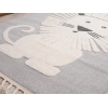 Katy Lion 80 x 150 cm Zymta Winter Carpet - Cream / Grey