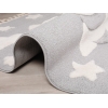 Katy Space Rocket 120 x 120 cm Round Zymta Winter Carpet - Cream / Grey