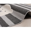 Katy Bear 60 x 60 cm Round Zymta Winter Carpet - Anthracite / Grey
