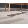 Katy Bear 100 x 100 cm Round Zymta Winter Carpet - Cream / Beige