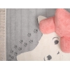 Katy Sneaky Cat 150 x 230 cm Zymta Winter Carpet - Cream / Grey