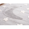 Katy Good Night 60 x 60 cm Round Zymta Winter Carpet - Cream / Grey