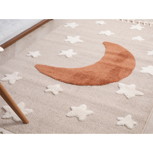 Katy Good Night 80 x 150 cm Zymta Winter Carpet - Orange / Beige