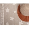 Katy Good Night 100 x 100 cm Round Zymta Winter Carpet - Orange / Beige