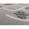 Katy Hopscotch 120 x 120 cm Round Zymta Winter Carpet - Cream / Grey