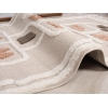 Katy Hopscotch 100 x 100 cm Round Zymta Winter Carpet - Cream / Beige