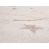 Katy Rabbit 60 x 60 cm Round Zymta Winter Carpet - Cream / Beige