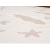 Katy Rabbit 60 x 60 cm Round Zymta Winter Carpet - Cream / Beige