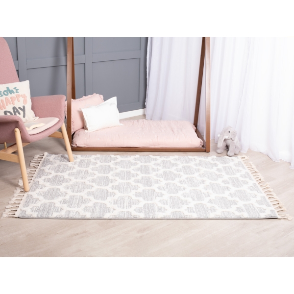 Katy Halley 150 x 230 cm Zymta Winter Carpet - Cream / Grey