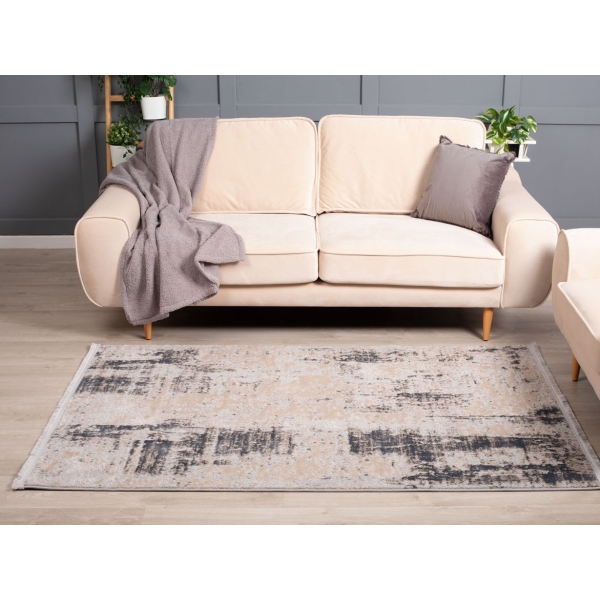 Paris Matilda 160 x 230 cm Zymta Winter Carpet - Cream / Dark Grey