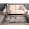 Paris Vichy 120 x 180 cm Zymta Winter Carpet - Cream / Grey