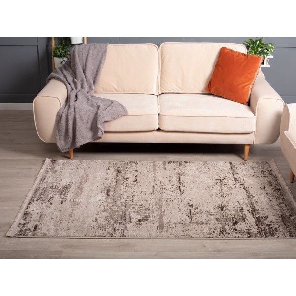 Paris Crissy 120 x 180 cm Zymta Winter Carpet - Dark Beige / Brown