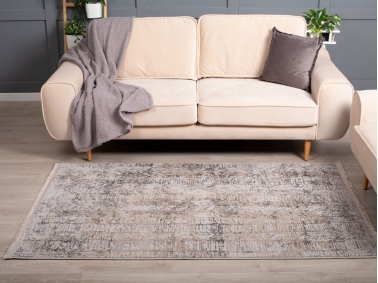 Paris Zylda 160 x 230 cm Zymta Winter Carpet - Dark Beige / Light Grey