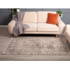 Paris Circles 120 x 180 cm Zymta Winter Carpet - Dark Beige / Brown
