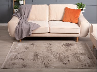 Paris Monica 160 x 230 cm Zymta Winter Carpet - Dark Beige / Brown