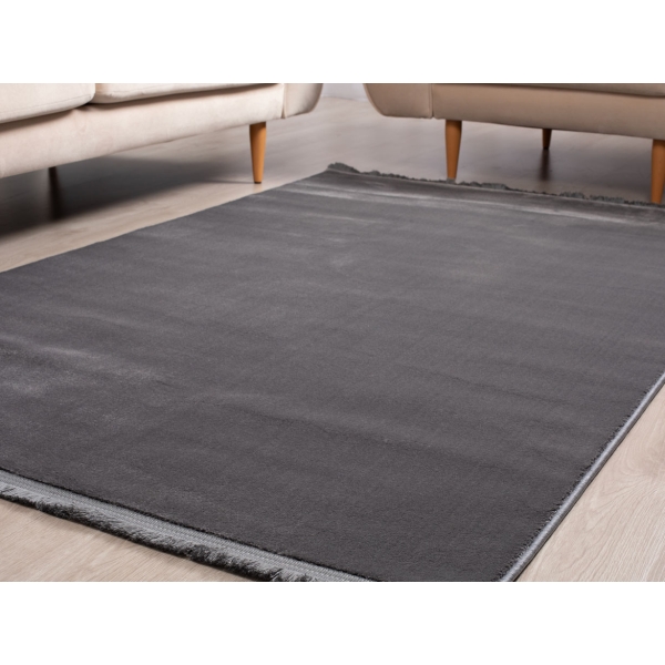 Paris Plain 80 x 150 cm Zymta Winter Carpet - Grey