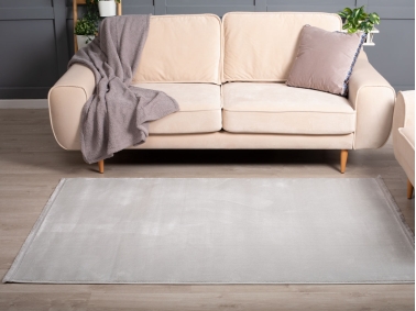 Paris Plain 160 x 230 cm Zymta Winter Carpet - Light Grey