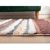Barcelona Pinata 100 x 100 cm Round Zymta Winter Carpet - Cherry / Blue