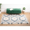 Barcelona Rosette 200 x 300 cm Zymta Winter Carpet - Blue / Cream