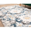 Barcelona Rosette 150 x 230 cm Zymta Winter Carpet - Blue / Cream