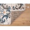Barcelona Rosette 150 x 230 cm Zymta Winter Carpet - Blue / Cream