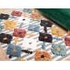 Barcelona Mappy 150 x 230 cm Zymta Winter Carpet - Cherry / Cream