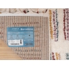 Barcelona Striped Windows 100 x 100 cm Round Zymta Winter Carpet - Cream / Yellow / Plum / Cherry